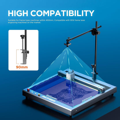 ACMER A500 Lightburn Camera for Laser Engravers, 5MP Positioning Camera, 450 X 450Mm View Area, Visual Preview, Precise Positioning, for P2, P1 S PRO, S2, S2 PRO, S1 and Most Laser Engravers