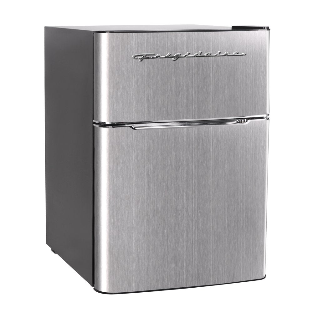 , 4.5 Cu. Ft., 2 Door Compact Refrigerator-Chrome Trim, EFR451, Platinum