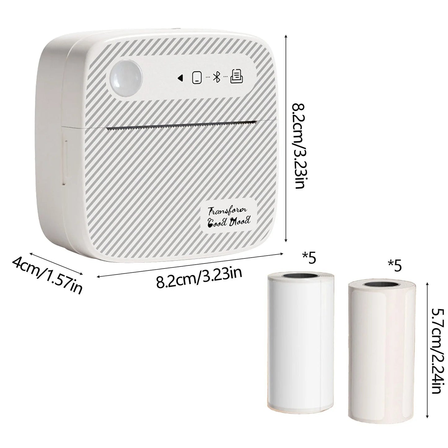 Portable Wireless Bluetooth Thermal Label Printers Photo Label Printing Home Storage Kitchen Sorting Small Home Organiser