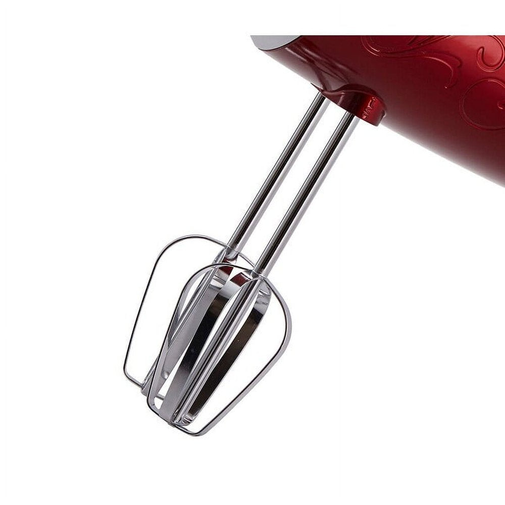 Lightweight 5-Speed Electric Hand Mixer Red