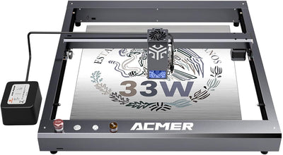 ACMER 33W Laser Engraver Machine, 33000Mw Laser Cutter & Engraving Machine, 420×400Mm Work Area for Stainless Steel, Metal, Wood, Acrylic, Leather, DIY Projects