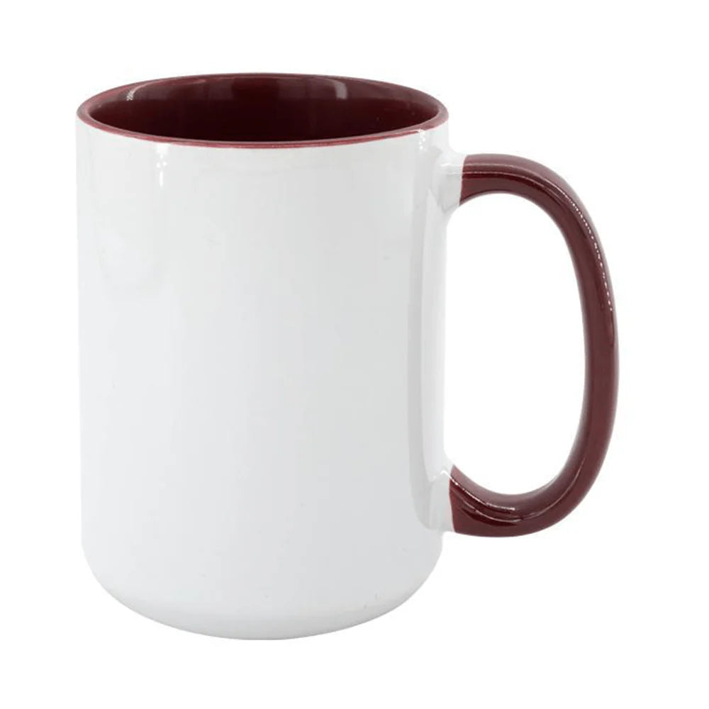 HPN ORCA Premium 15 Oz. Inner + Handle Sublimation Ceramic Mug - 36 per Case