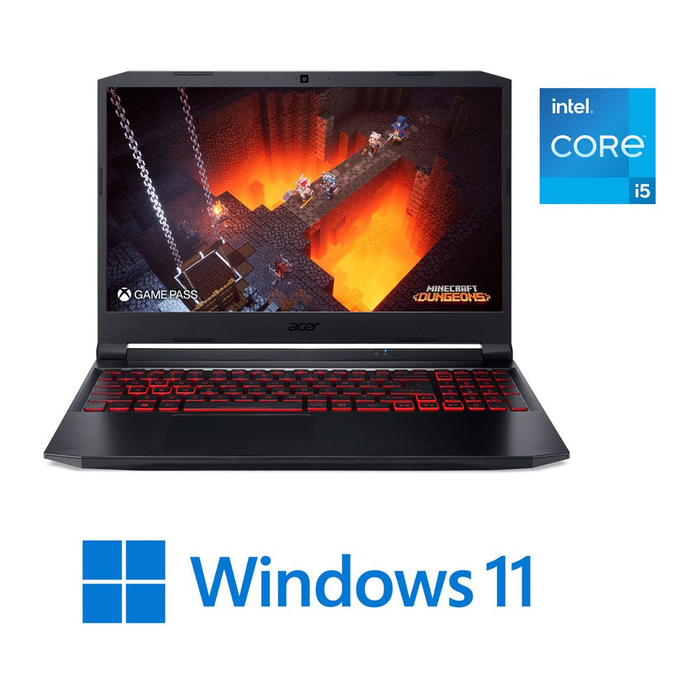 Nitro 5 , 15.6" Full HD IPS 144Hz Display, 11Th Gen Intel Core I5-11400H, NVIDIA Geforce RTX 3050Ti Laptop GPU, 16GB DDR4, 512GB Nvme SSD, Windows 11 Home, AN515-57-5700