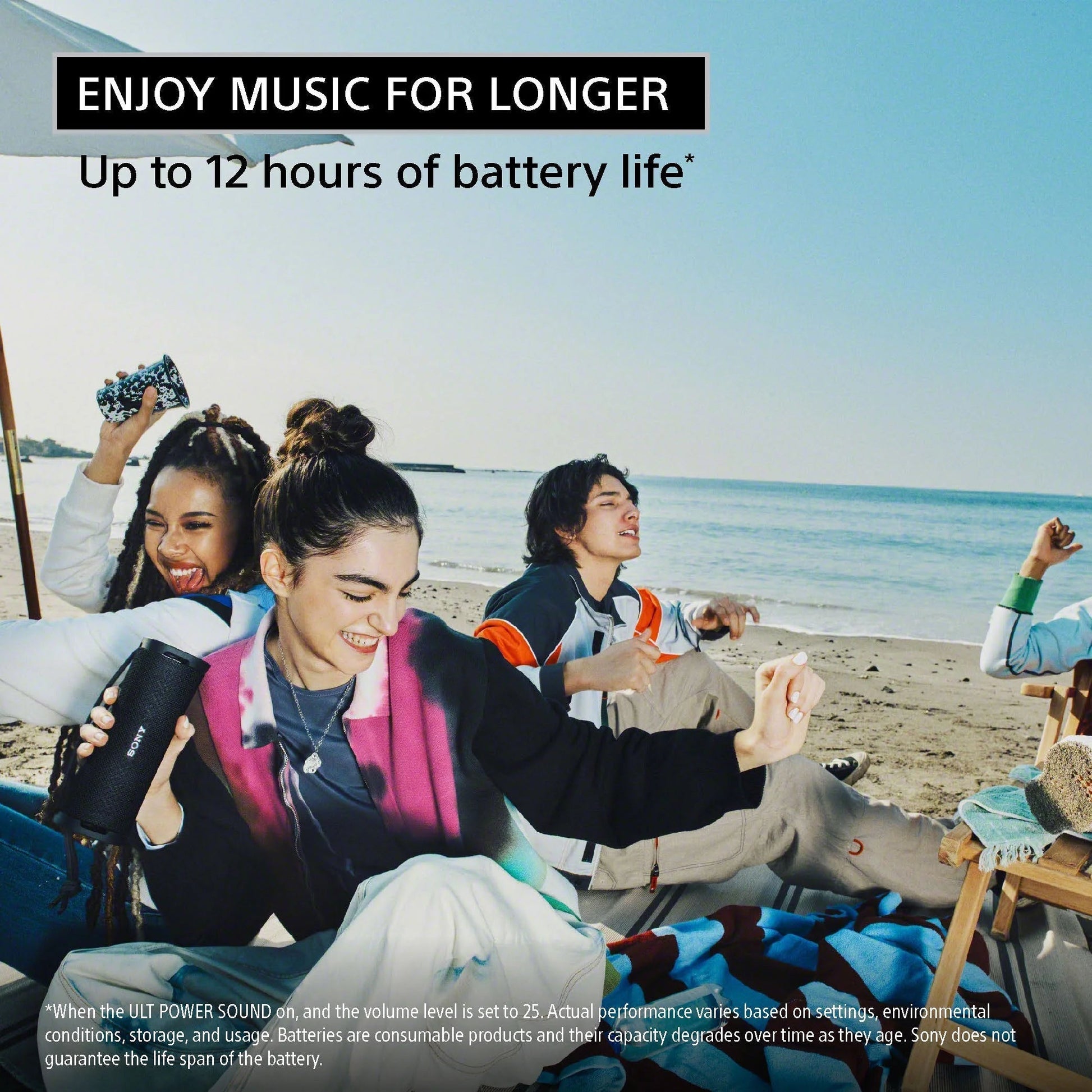 ULT FIELD 1 Waterproof Portable Bluetooth Speaker, Black