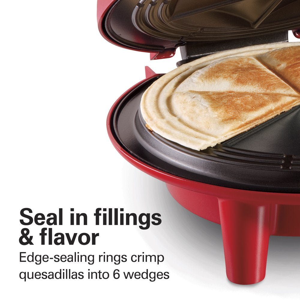 Quesadilla Maker, 8" Round, Makes 6 Wedges, Red, 25409