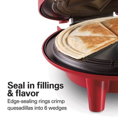 Quesadilla Maker, 8" Round, Makes 6 Wedges, Red, 25409