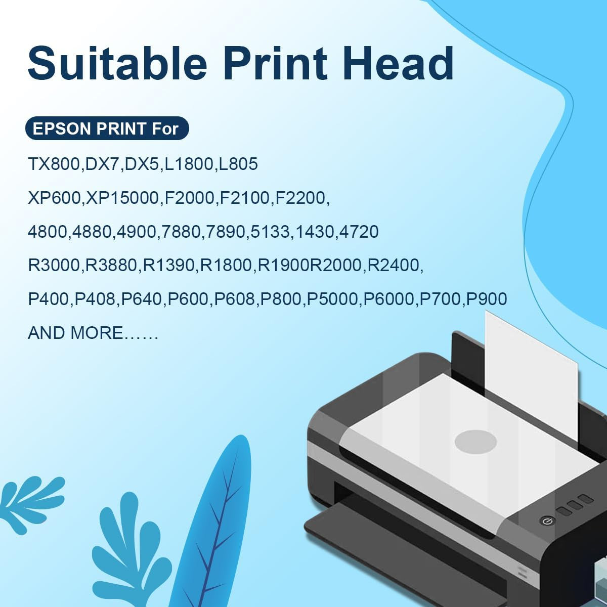 Premium DTF Ink 3000ML - DTF Transfer Ink for PET Film, Used for Epson ET-8550, L1800, L800, R2400, P400, P800, XP15000, Heat Transfer Printing Direct to Film, 6X500Ml (CMYKWW)