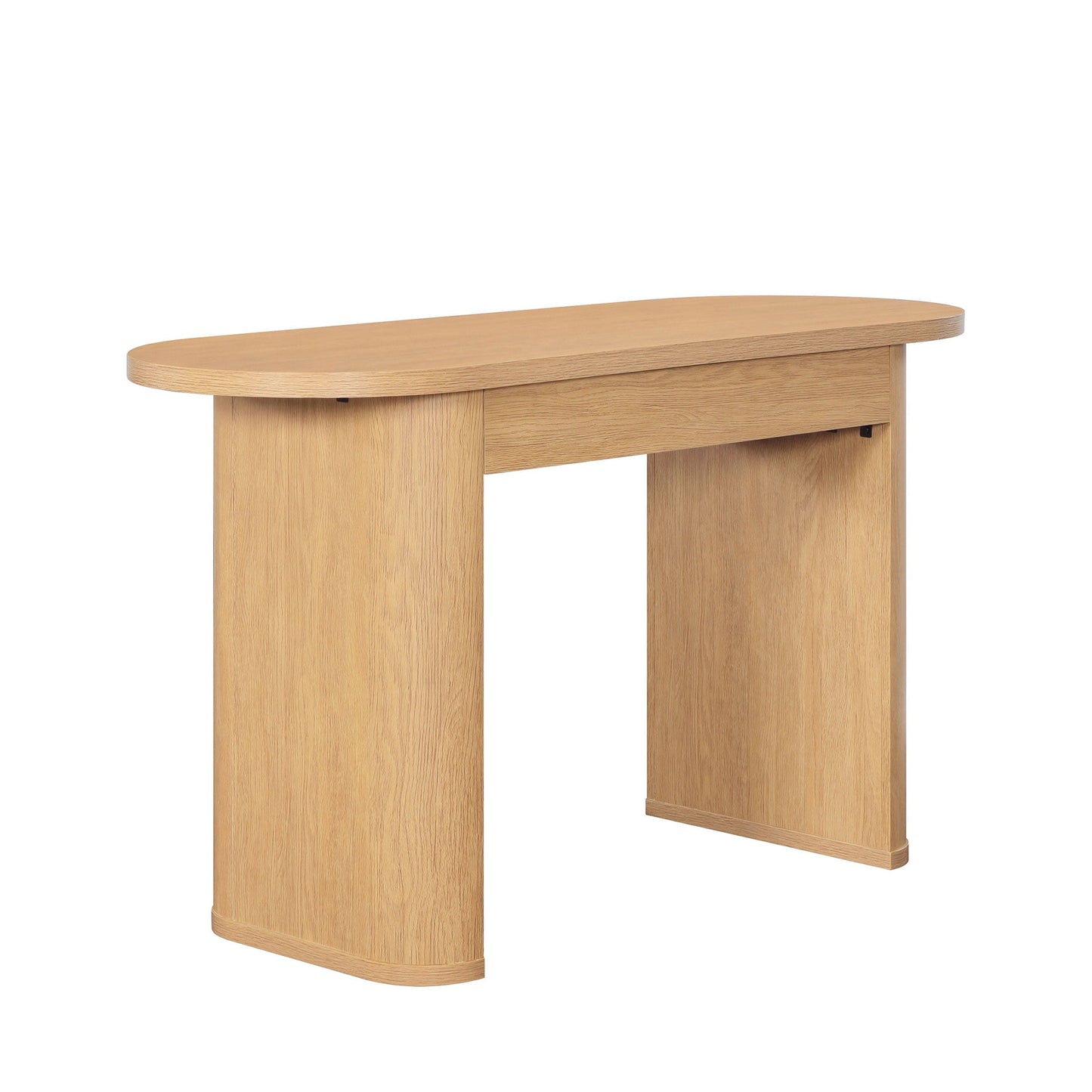 Juliet Oval Writing Desk, Light Honey Finish