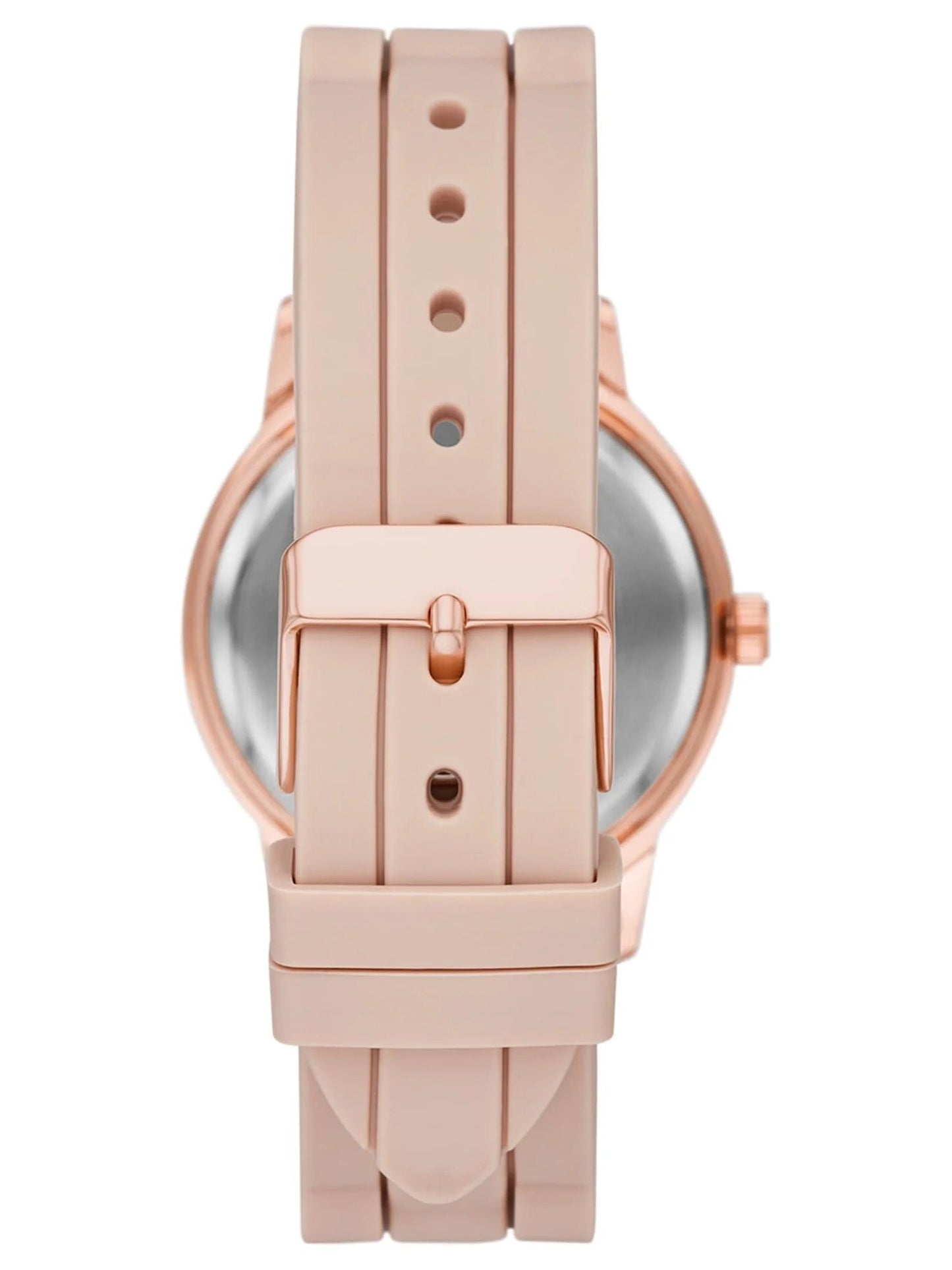 Time & Tru Women'S Wristwatch: Rose Gold Case, Blush Bezel, Easy Read Dial, Silicone Strap (FMDOTT072)