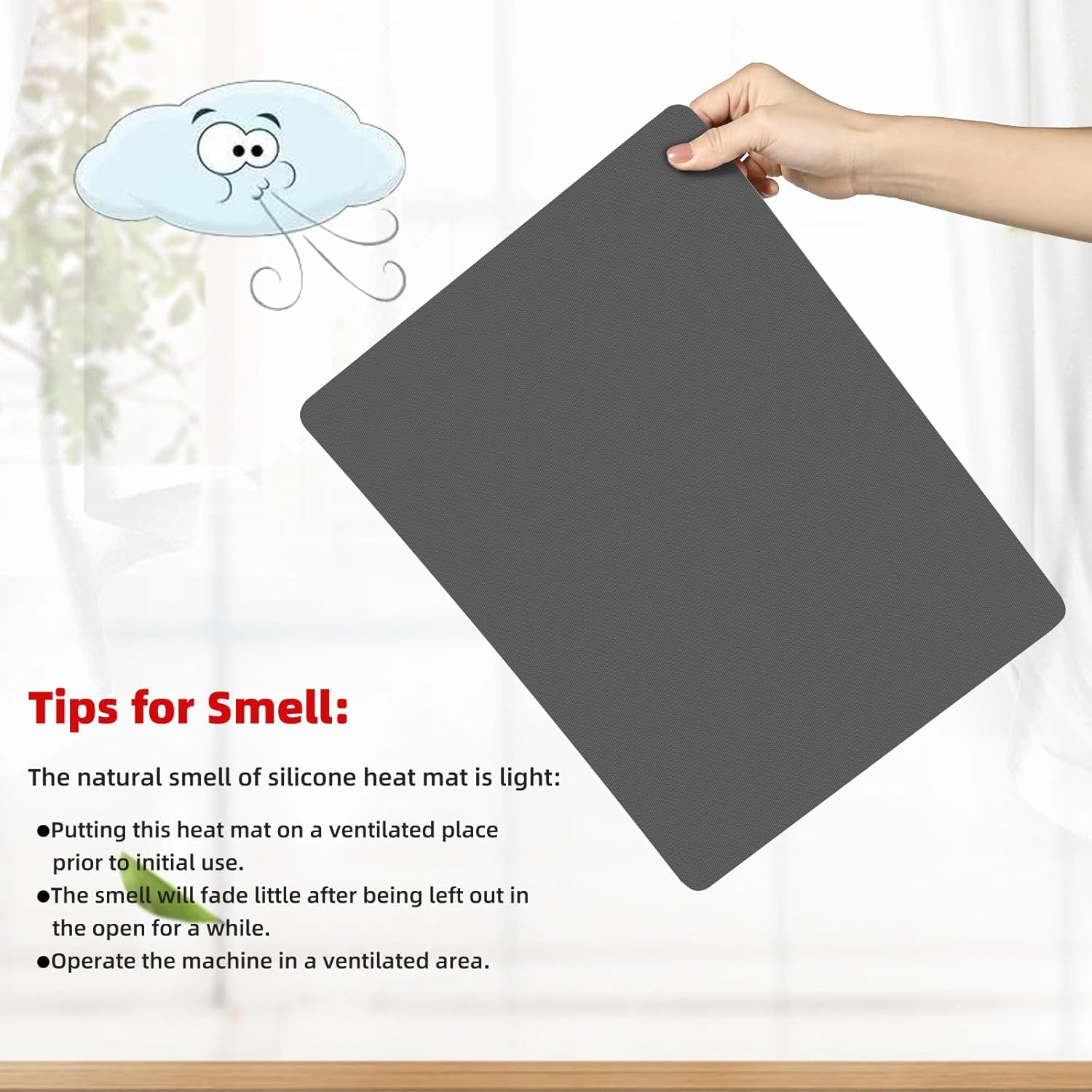 Bettersub Silicone Heat Press Mat 12''X15'', Heat Press Machine Pad Resistant Fireproof 0.3Inch Thickness, Double Sided Easy Washable Press Mat for Vinyl HTV Ironing Insulation Transfer Crafting