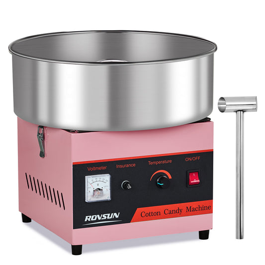 15" Cotton Candy Machine Maker Commercial Candy Floss Maker Stainless Steel