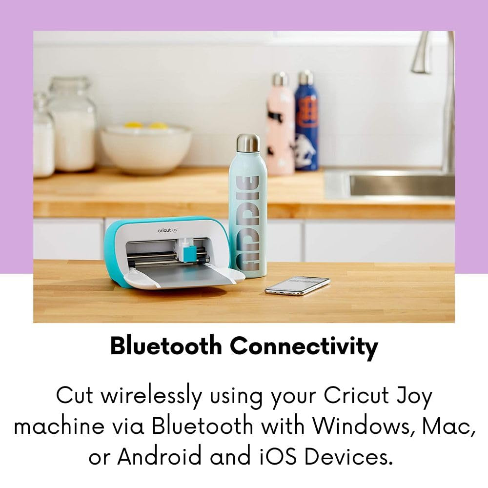 Cricut Joy Machine Bundle with 7 Smart Iron-On Rolls - Compact Cutting Machine for Iron-On Vinyl, T-Shirts, Hats & DIY Crafts