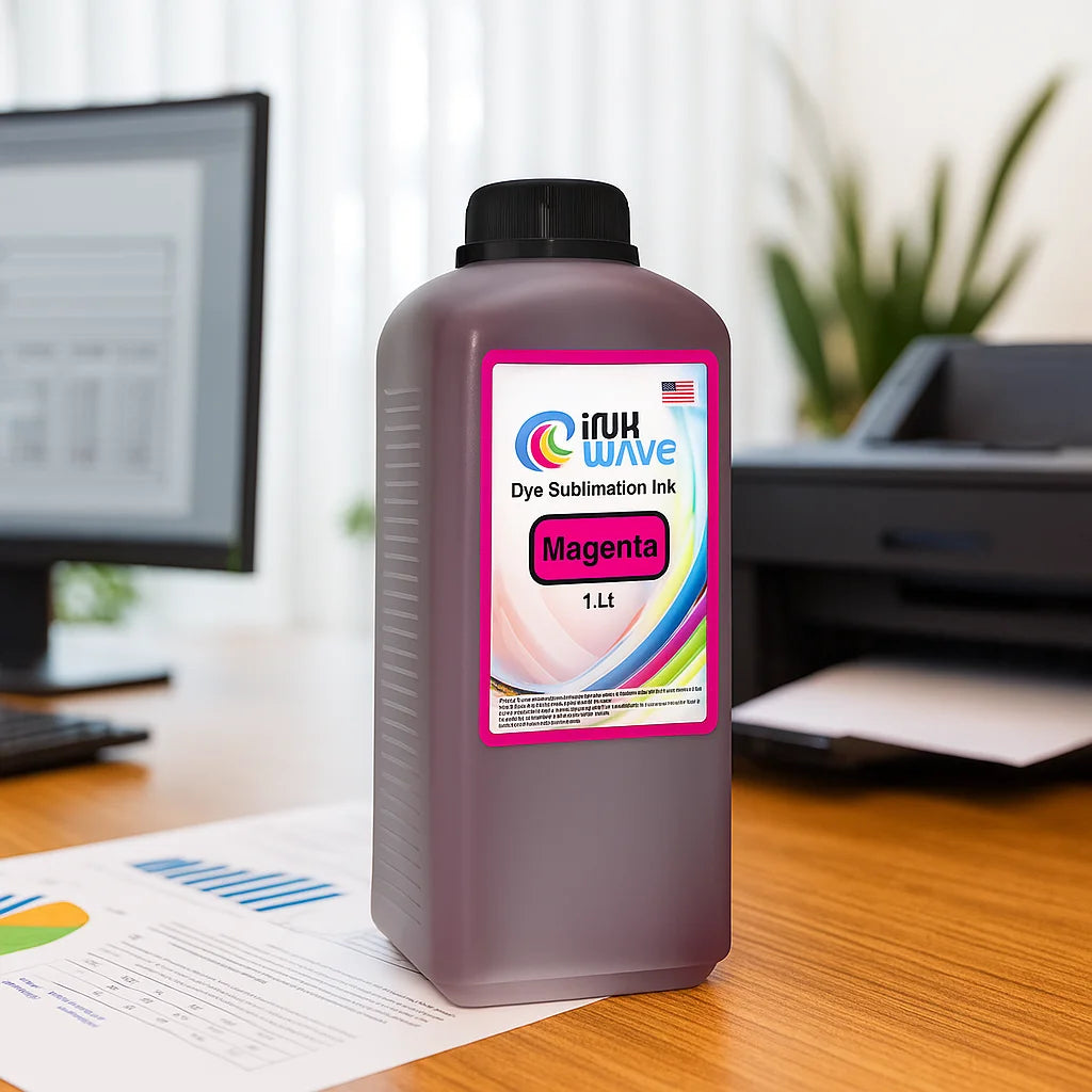 Dye Sublimation Printer Ink 1 Liter Bottle Magenta for Epson Printhead
