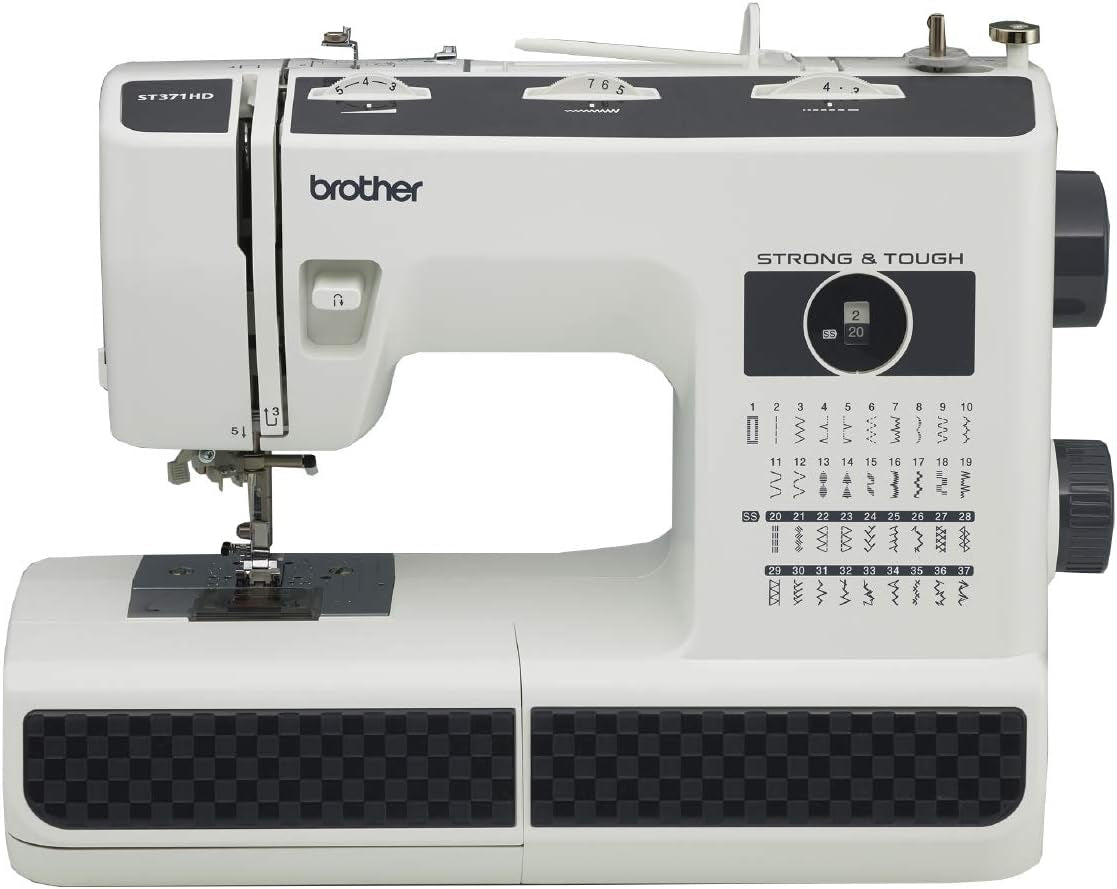 Brother ST371HD Sewing Machine, Strong & Tough, 37 Built-In Stitches, Free Arm Option, 6 Included Feet
