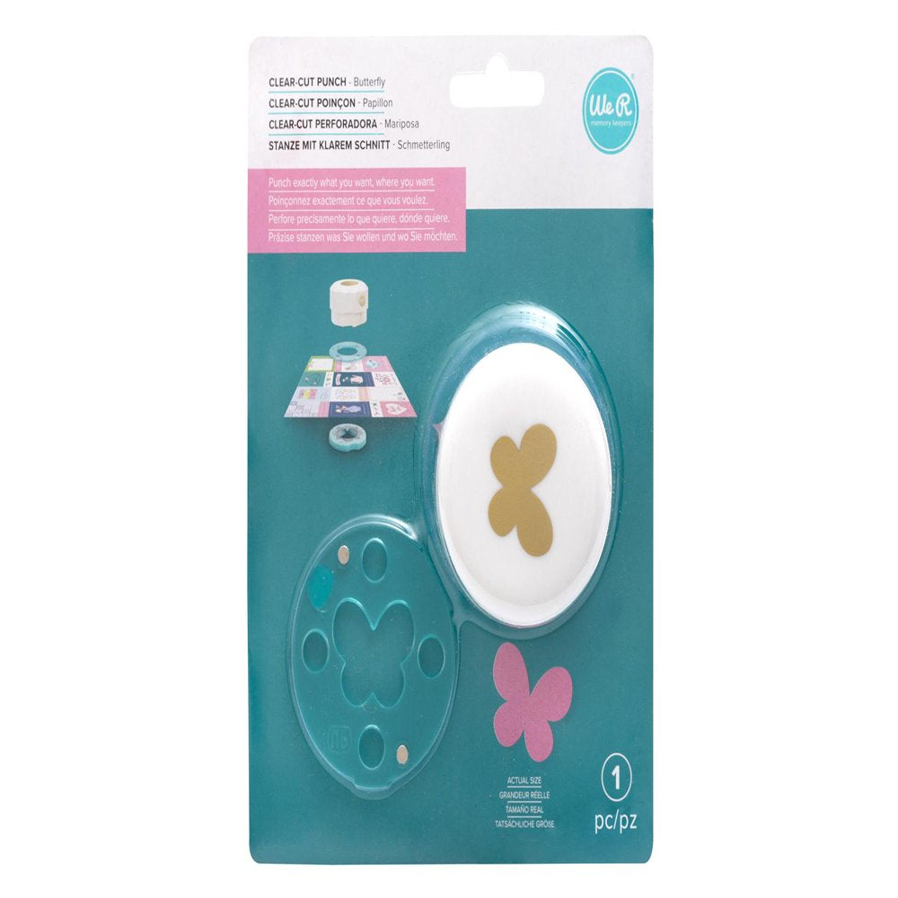 We R Memory Punch Clear Cut 1" Butterfly