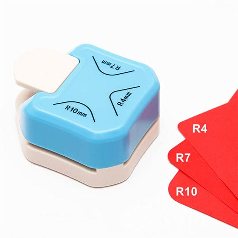 QIQQIKIN Paper Corner Rounder 3 in 1 （R4Mm+R7Mm+R10Mm）， Punches for Crafts， Cutter ，Envelope Punch Board ，Hole Puncher， Laminate, DIY Projects, Photo Cutter,Card Making Scrapbooking and Journaling