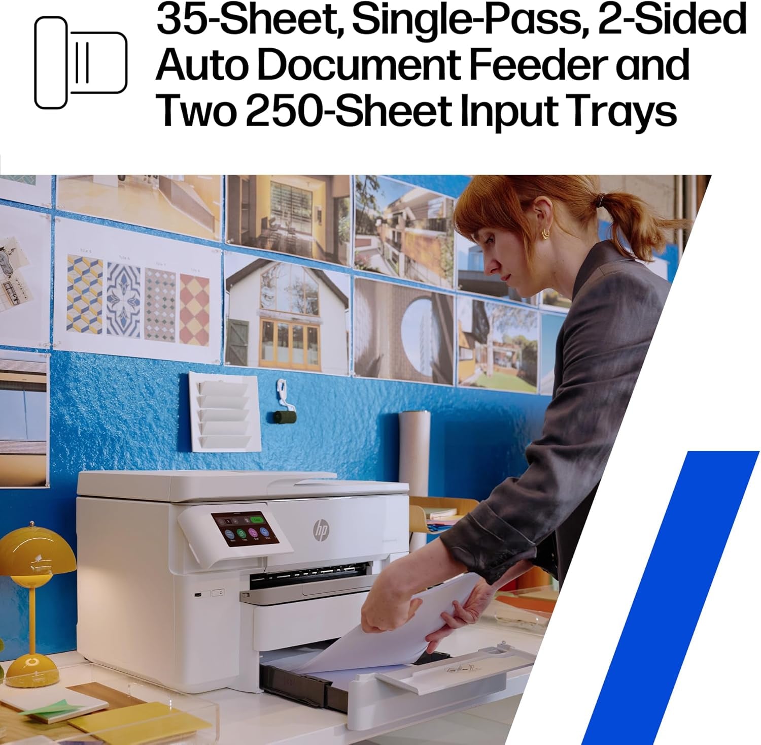 HP Officejet Pro 9730 Wide-Format Wireless All-In-One Color Inkjet Printer, Print, Scan, Copy, Fax, up to 11X17 ADF, Duplex Print/Scan, Best-For-Office, 3 Month Trial of Instant Ink Included(C2Wh0A)