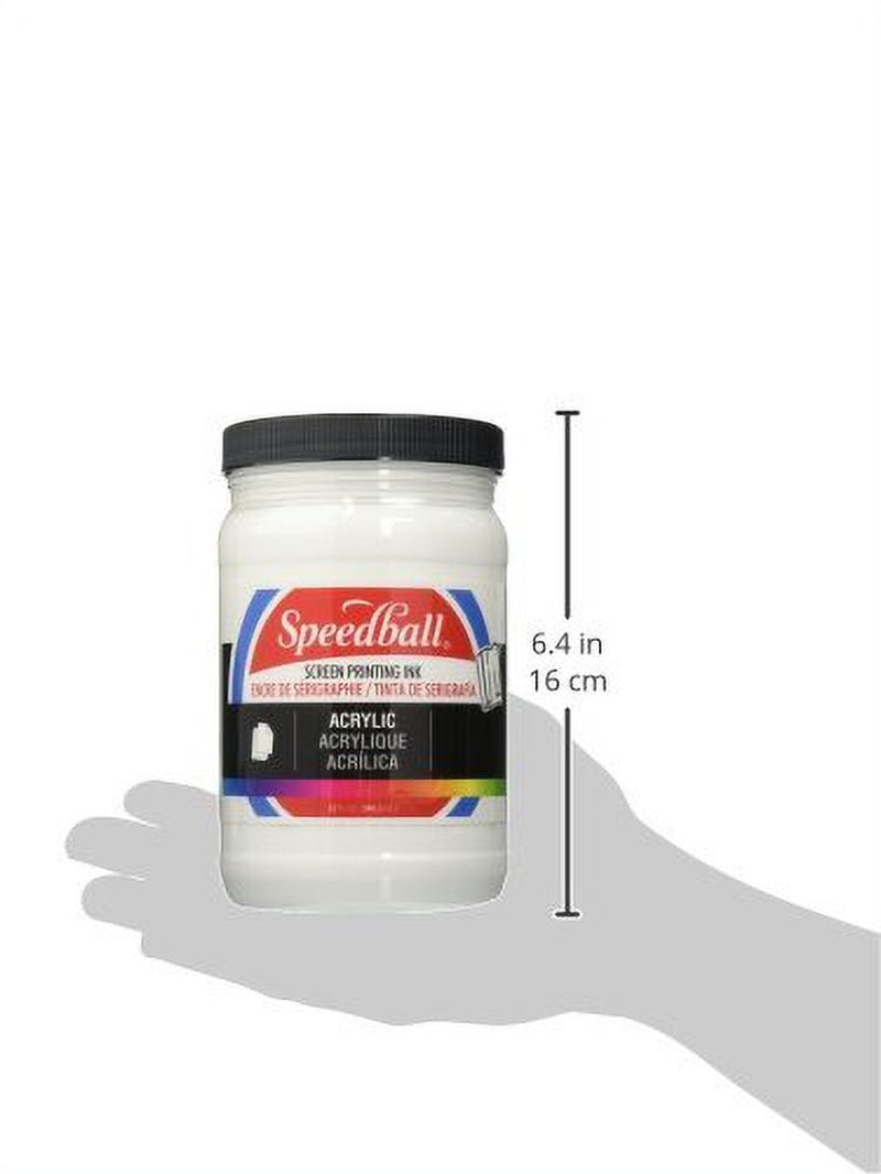 Acrylic Screen Printing Ink, 32-Ounce, White