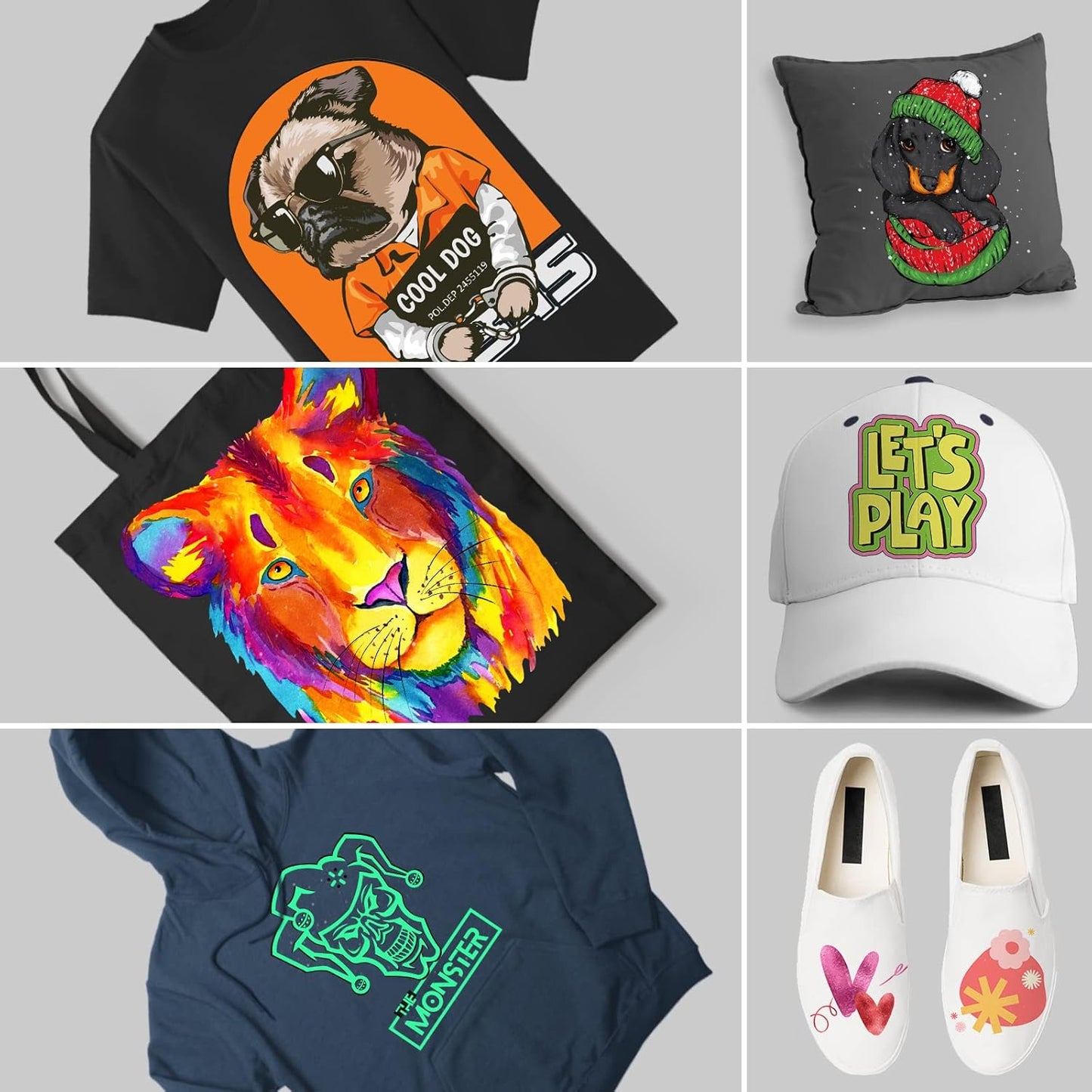 OFFNOVA Premium DTF Ink 1500ML, DTF Ink Refill for DTF Inkjet Printer ET-8550, XP-15000, L1800, L805, R1390, R2400, Direct to Film Heat Transfer Printing, 250Ml X 6 (CMYK + 2White)