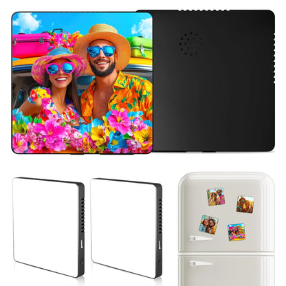 Sublimation Music Fridge Magnets Blanks 3.93" Bulk (White or Black) 2 Pack