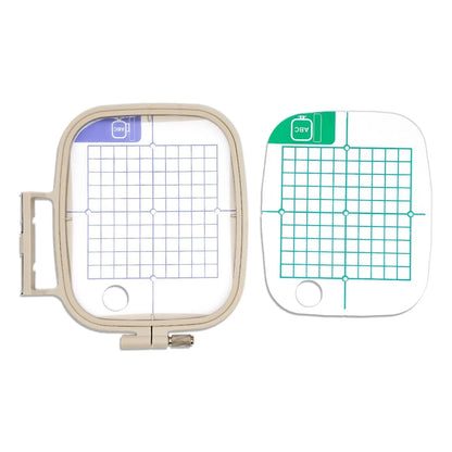 4Pc Embroidery Hoop Set & Accessories for Brother SE2000, PE900 & Other Models