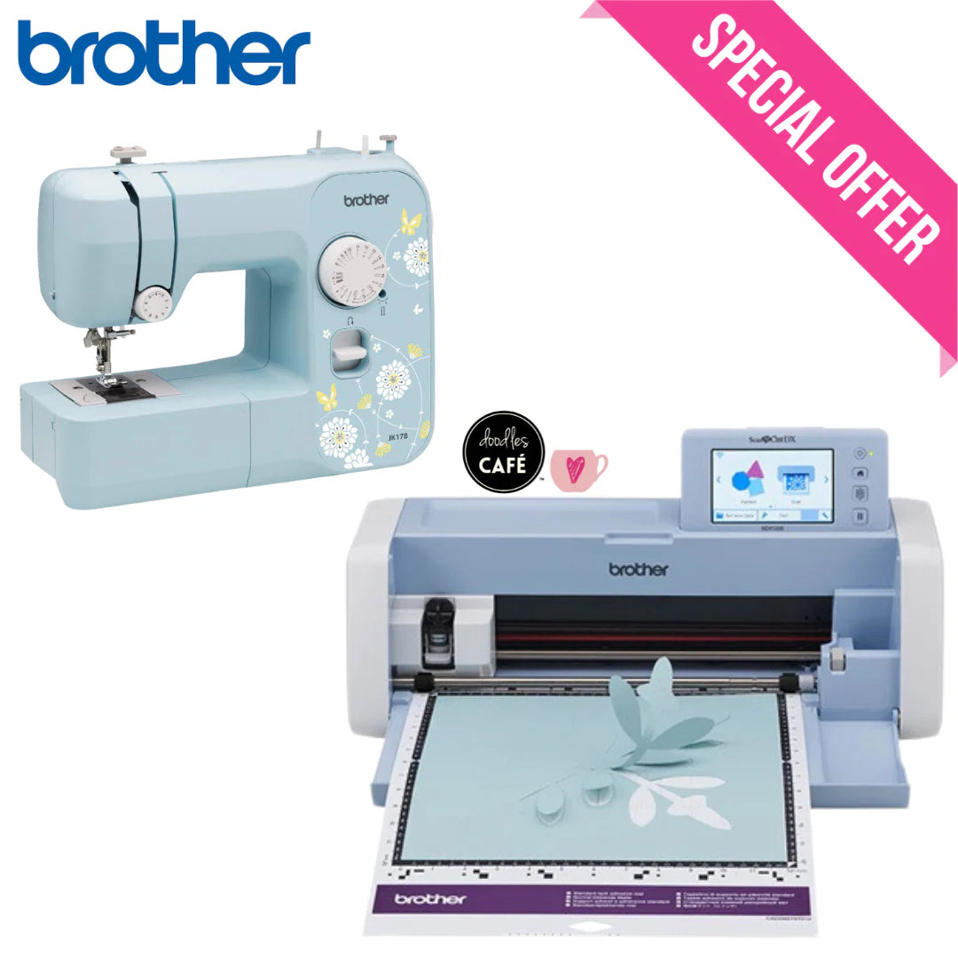 Brother - SDX1200 Scanncut Electronic Cutter with Brother Mechanical Sewing Machine Combo