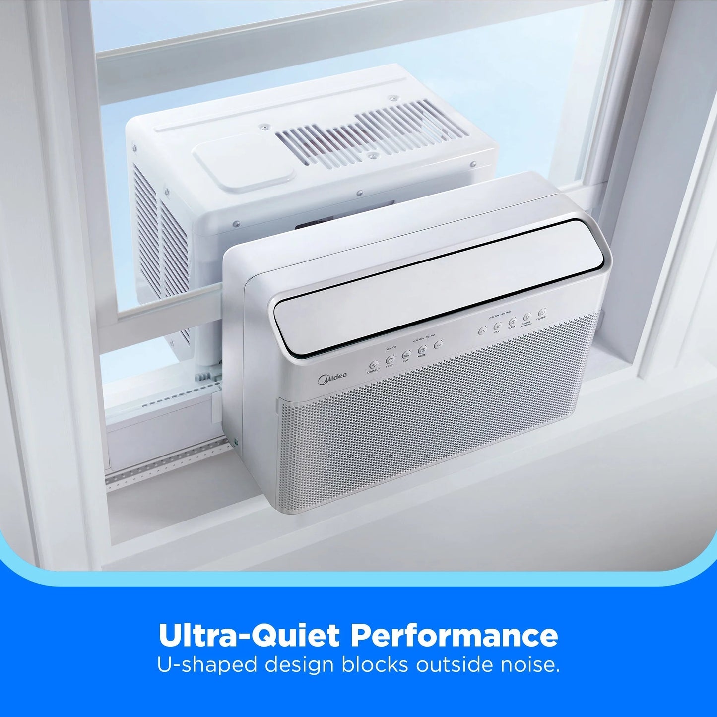 8,000 BTU Smart Inverter U-Shaped Window Air Conditioner, MAW08W1QWT-T, Updated
