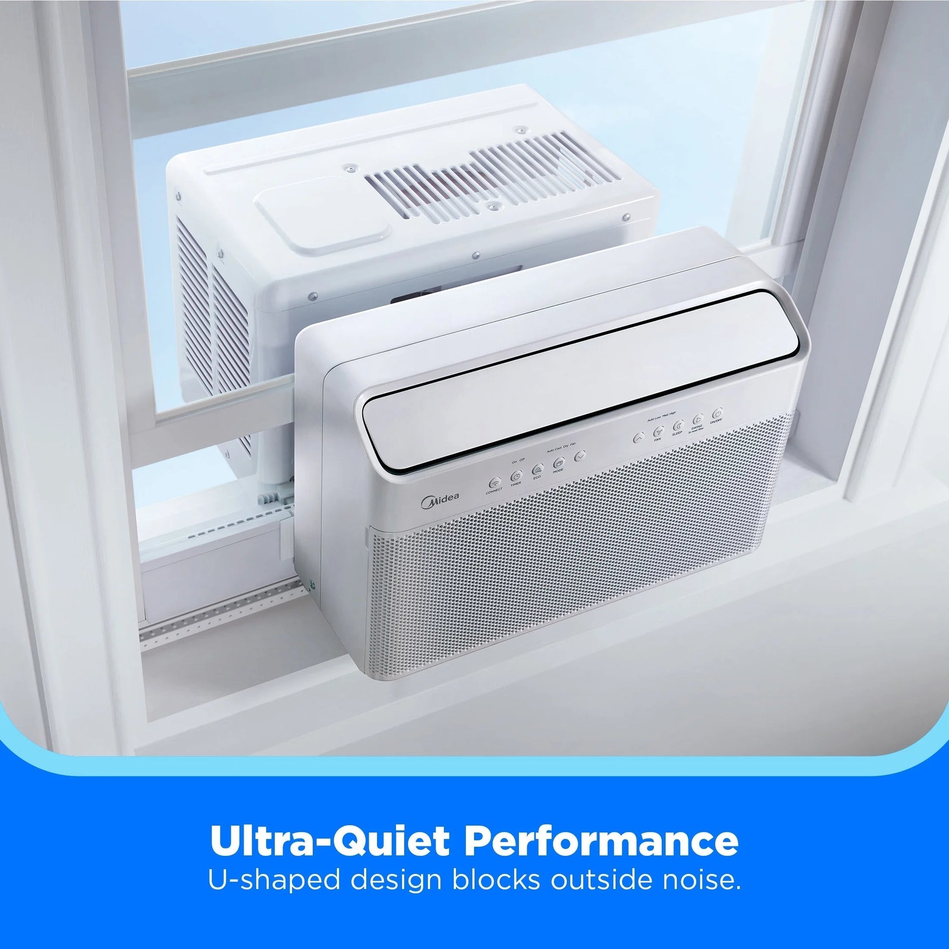 8,000 BTU Smart Inverter U-Shaped Window Air Conditioner, MAW08W1QWT-T, Updated