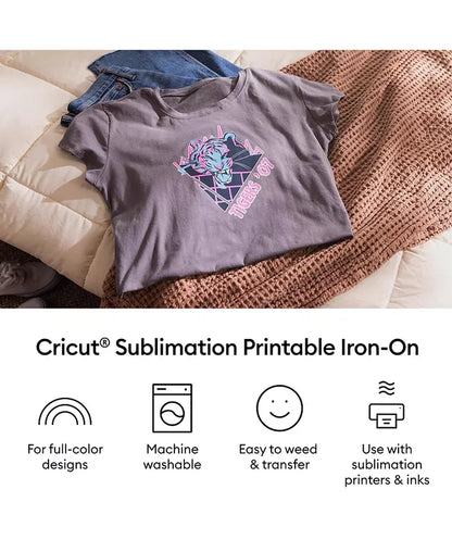 Sublimation Printable Iron-On Sheets - 8.5 in X 11 in (10 Ct)
