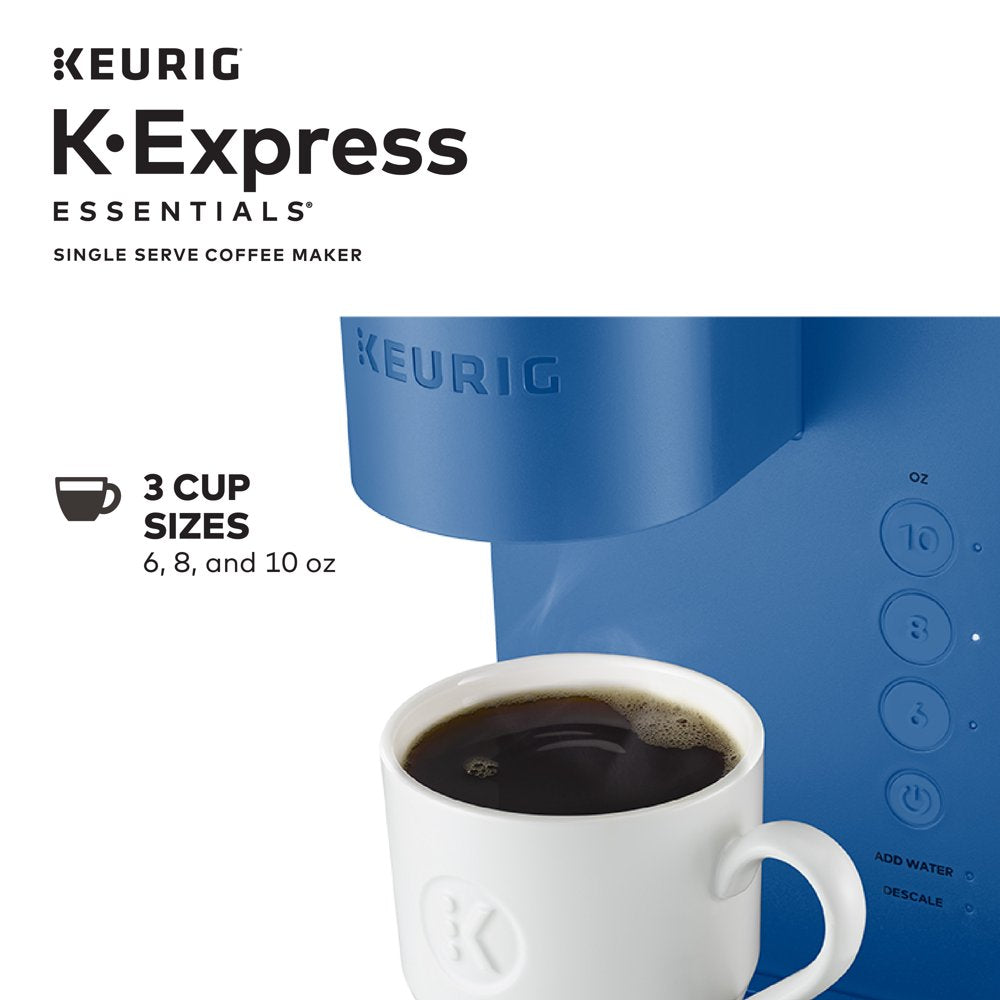 K-Express Essentials Single-Serve K-Cup Pod Coffee Maker, Pacific Blue