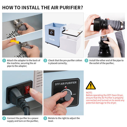 DTF Fume Extractor for DTF Transfer Films Bulk Curing Oven Dryer (Shipping from China)