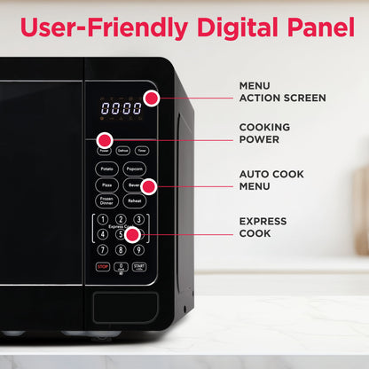 0.7 Cu. Ft. New Countertop Microwave Oven - Black