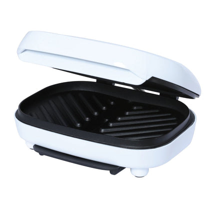Brentwood TS-605 Non-Stick 750W Indoor Electric Contact Grill, White