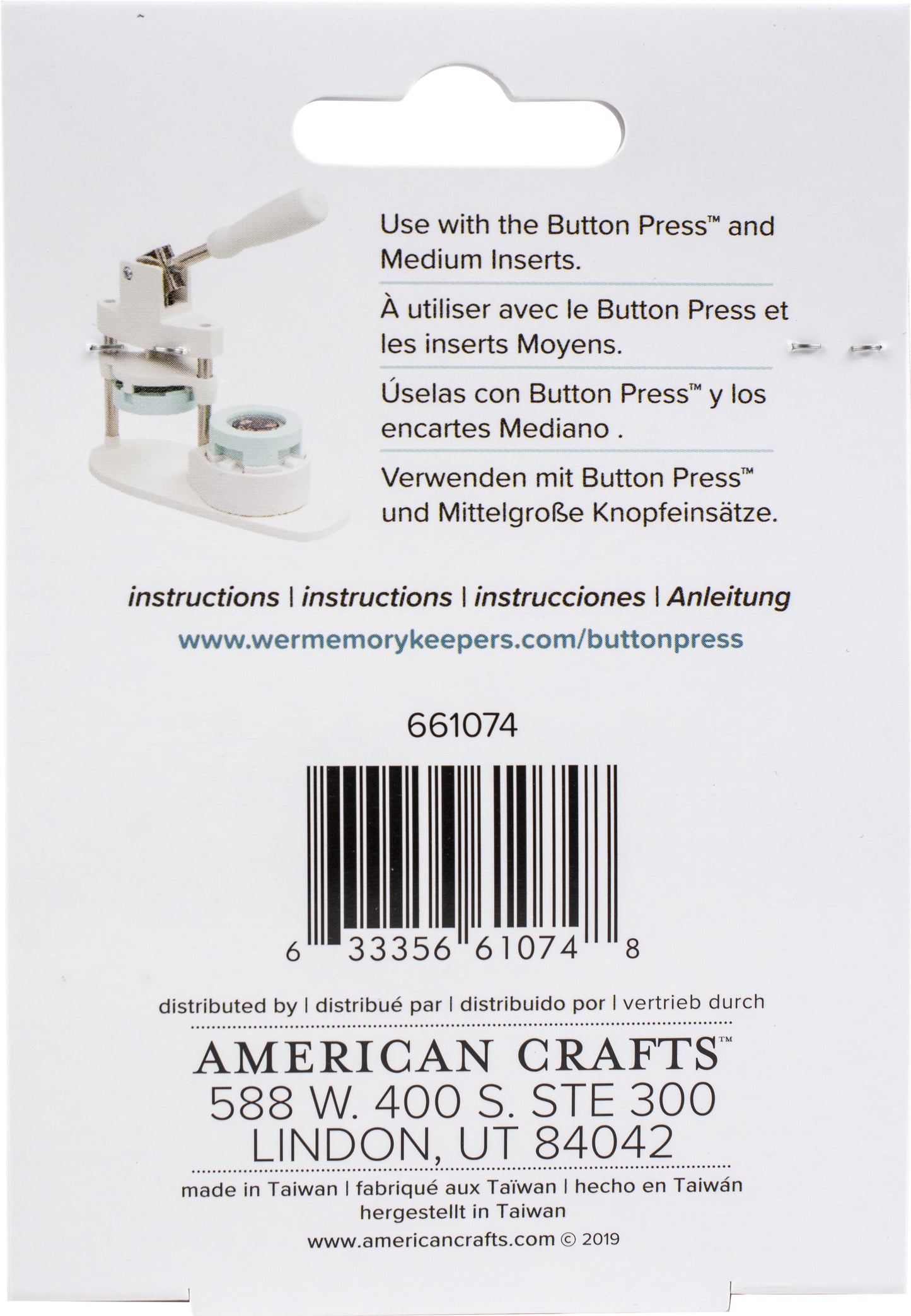 Button Press Keychain Kit-Makes 2