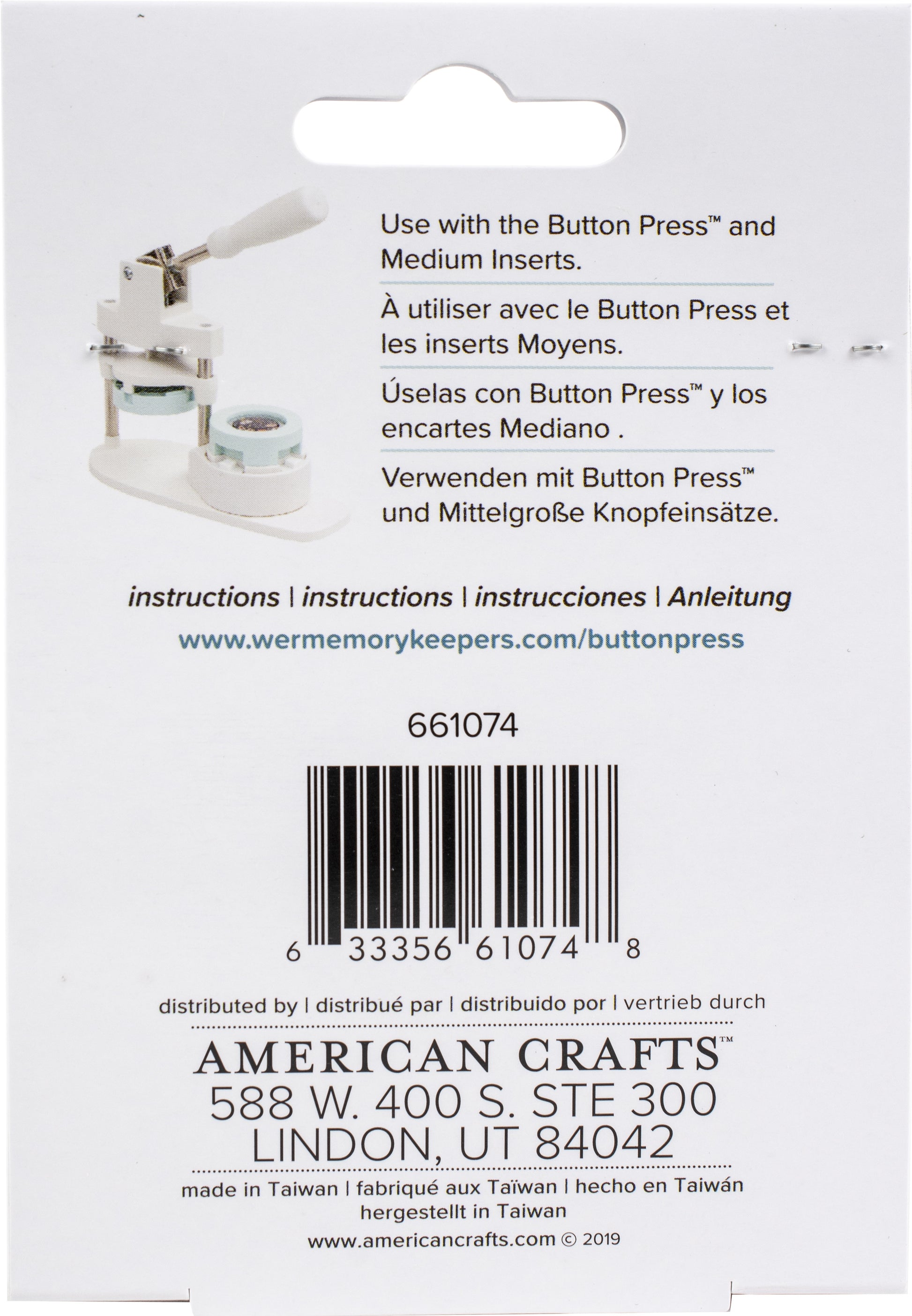 Button Press Keychain Kit-Makes 2