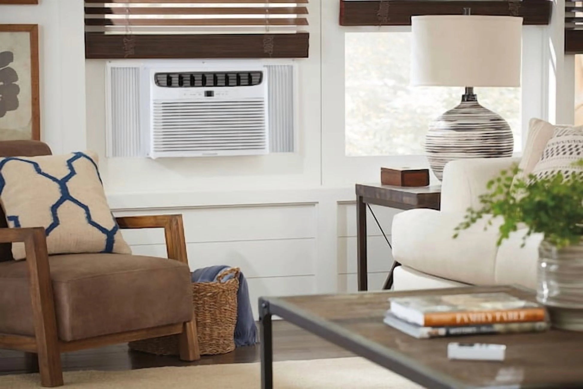 18,800 BTU Window Room Air Conditioner with Supplemental Heat 208/230V up to 1,050 Sq Ft, White