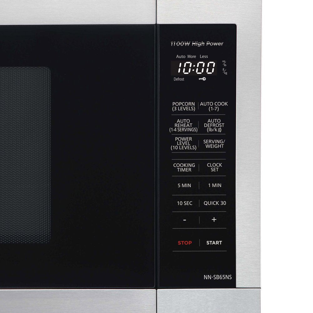 1.3 Cu. Ft. Countertop Microwave Oven,1100W, Stainless Steel – NN-SB65NS