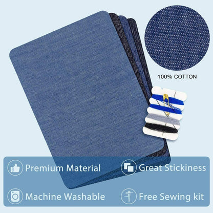 DIY 20 Pieces 3" by 4" with 4 Classic Colors Multi-Color Value Pack Fabric Iron-On Patches and Other Items