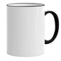 HPN ORCA Premium 11 Oz. Color Rim + Handle Sublimation Ceramic Mug - 36 per Case