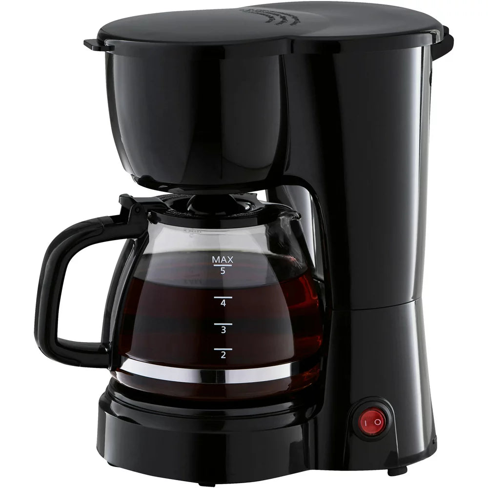 Black 5-Cup Drip Coffee Maker, New