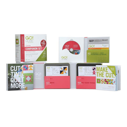 GO! Qube 8" Companion Set-Corners (Includes 4 Dies, 1 Cutting Mat, Pattern Booklet and More!)