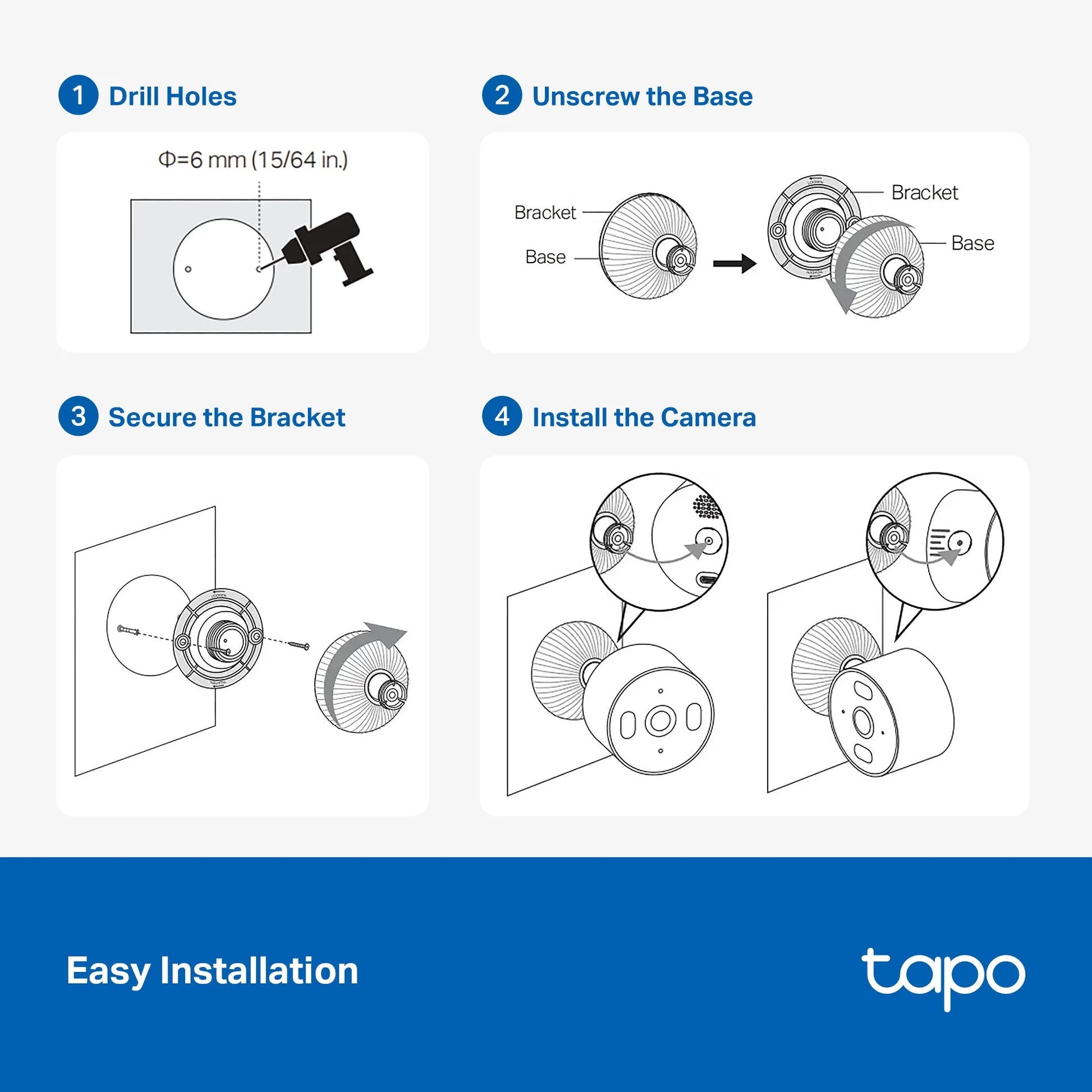 Tapo TCW61 Indoor/Outdoor HD Security Camera with Color Night Vision, Free Smart AI Detection, No Subscription Needed, 2-Way Audio, Local Storage, Alexa & Google Home Compatible