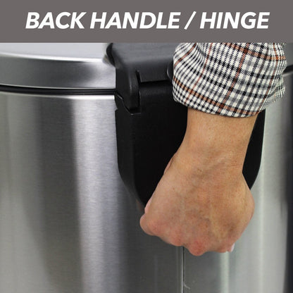 3.1-Gallon Stainless Steel Garbage Can