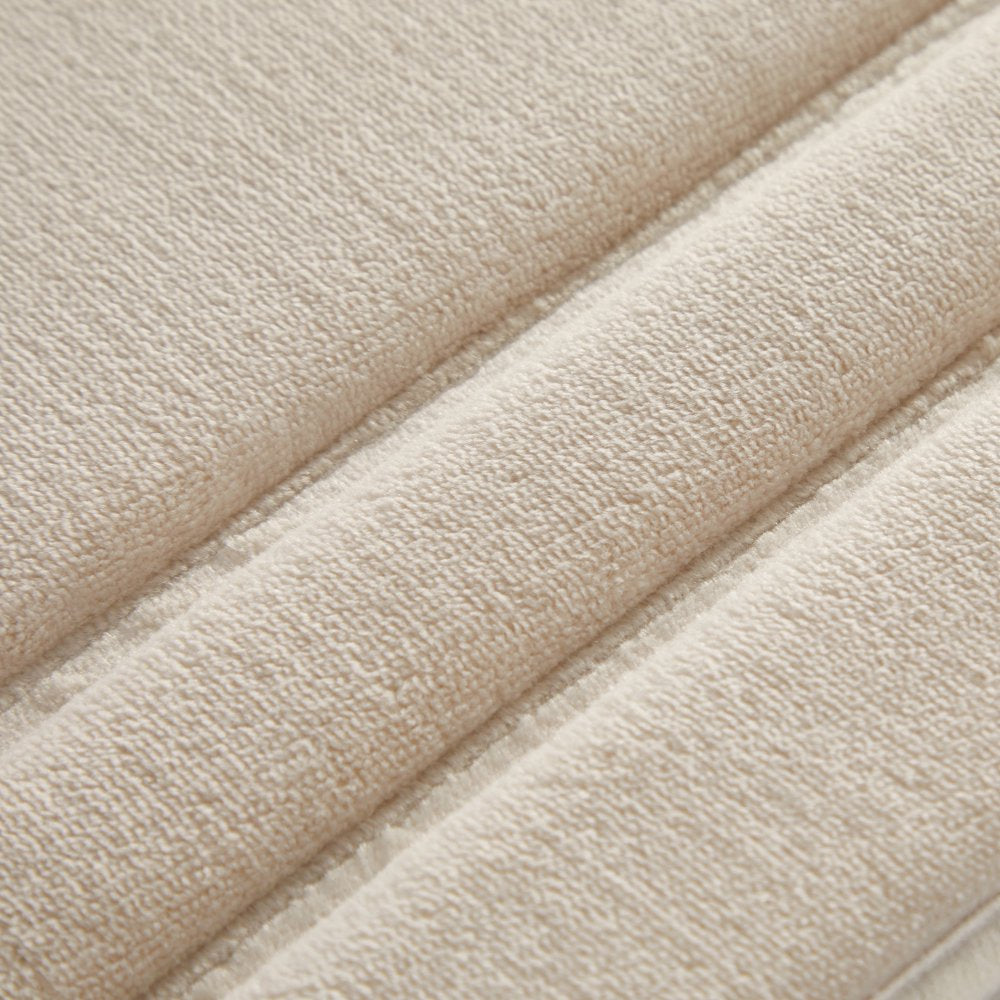 2 Piece Beige Memory Foam Bath Rug Set, Available in Multiple Colors