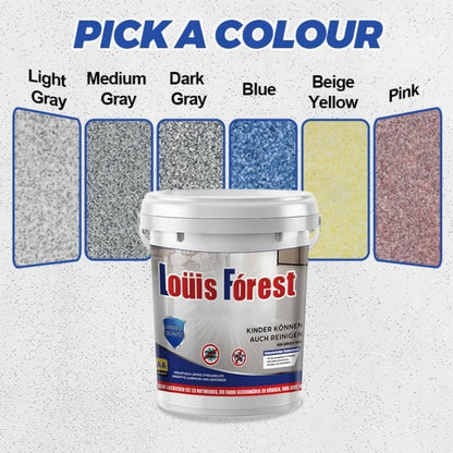 High-Gloss Marble Effect Epoxy Floor Coating, Louis Forest Epoxy Floor Paint, Garage Floor Paint, Waterproof Water-Based Epoxy Floor Paint