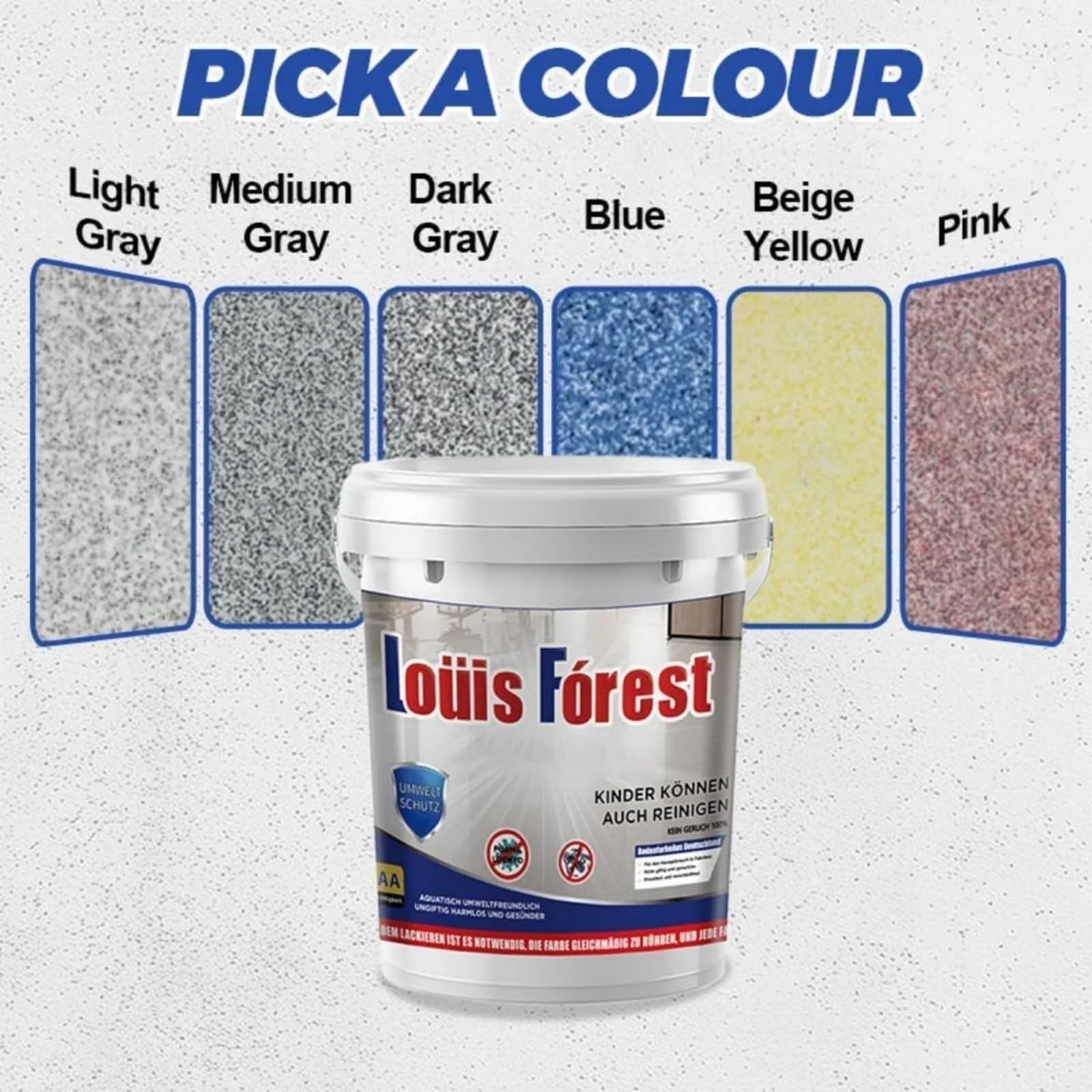 High-Gloss Marble Effect Epoxy Floor Coating, Louis Forest Epoxy Floor Paint, Garage Floor Paint, Waterproof Water-Based Epoxy Floor Paint (Dark Blue，0.5Ml)