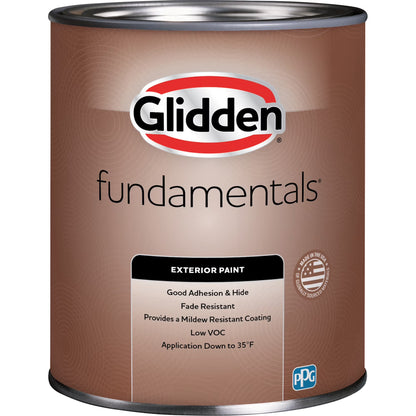Fundamentals Stepping Stone / Gray Semi-Gloss Exterior Paint, 1 Quart