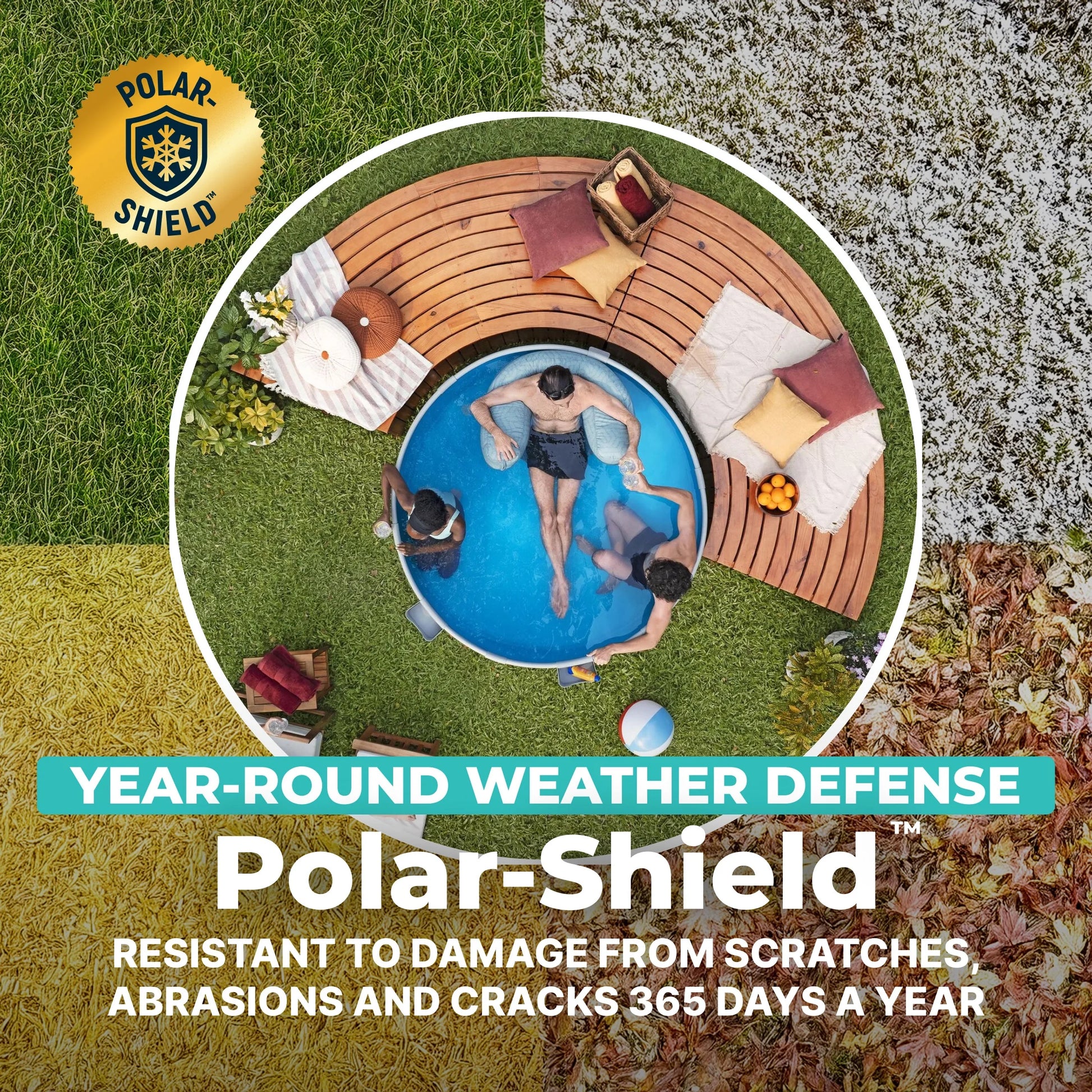 TANX 6' X 24" round above Ground Stock Tank Metal-Walled above Ground Pool, All-In-One Set