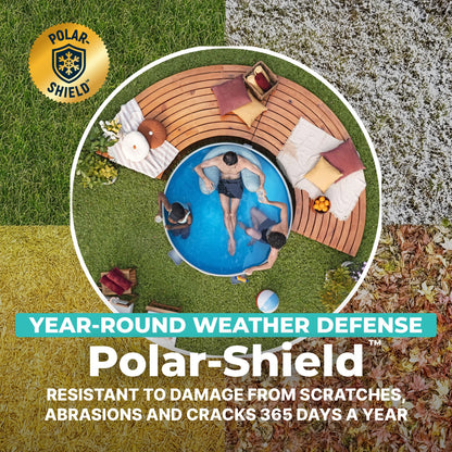 TANX 6' X 24" round above Ground Stock Tank Metal-Walled above Ground Pool, All-In-One Set