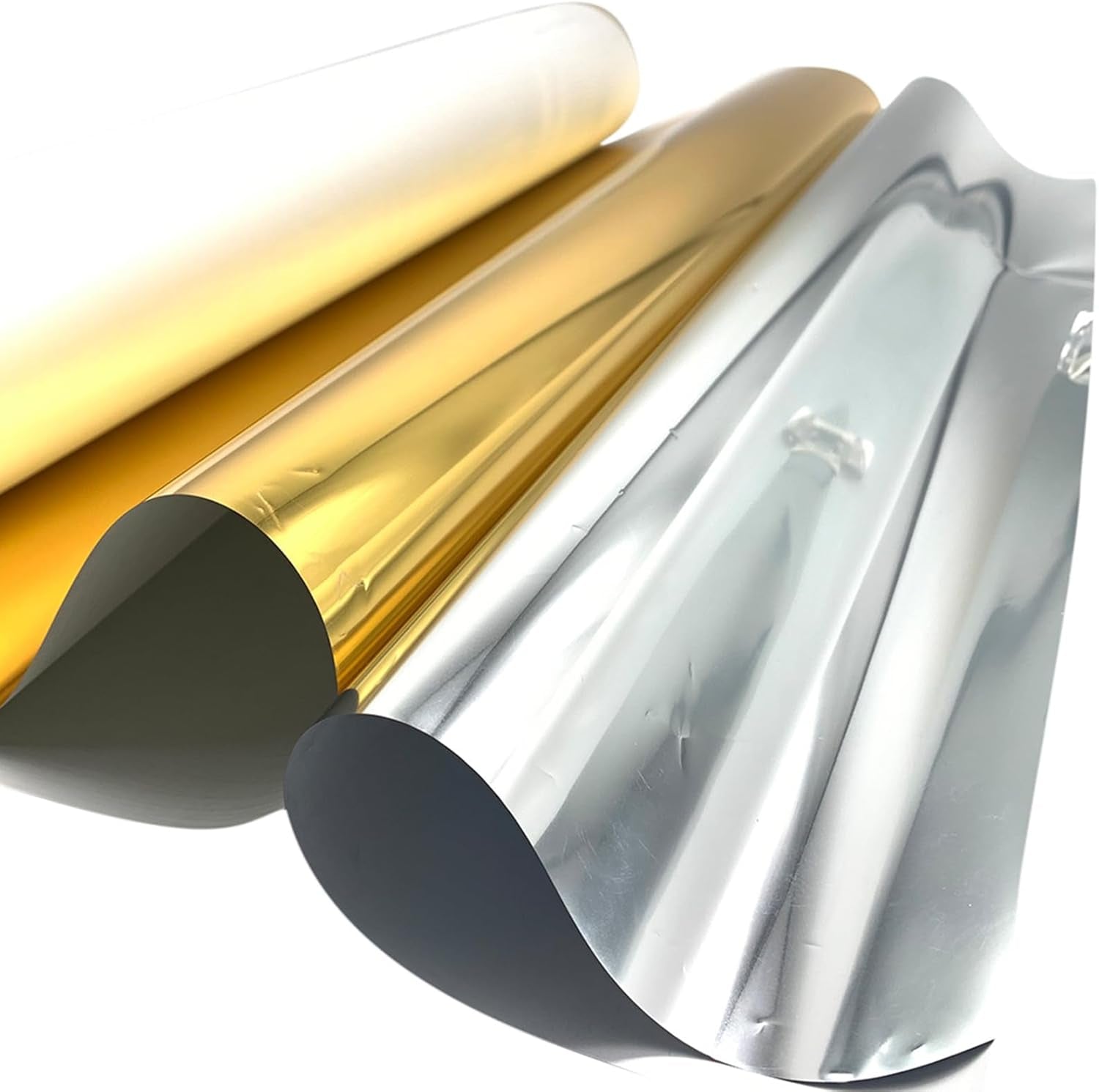 H-E DTF Foil Film 13In X 65.6Ft Gold Foil DTF Transfer Film, Cold Peel Gold/Silver Foil DTF Transfer Film (G Old)